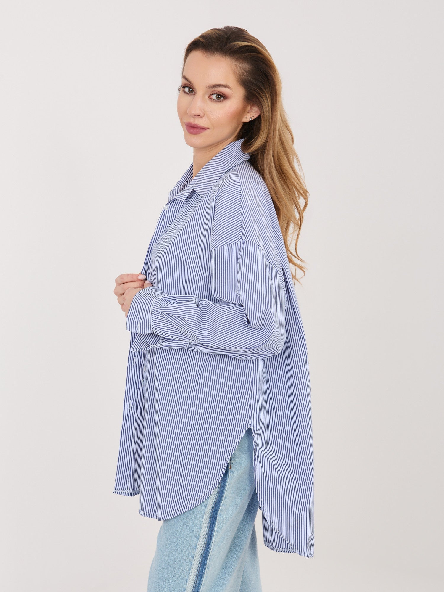ONE SIZE / ciemny niebieski Koszula oversize