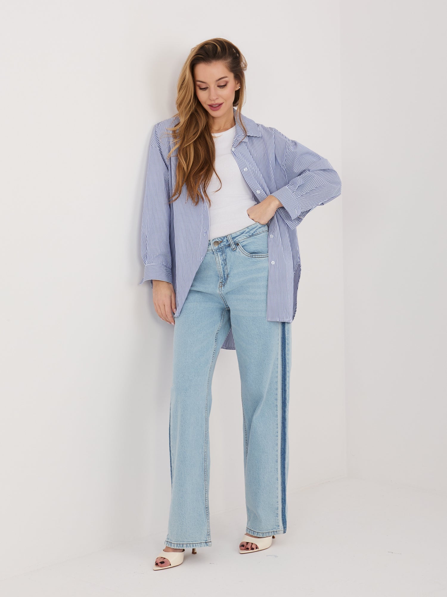 ONE SIZE / ciemny niebieski Koszula oversize