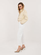 Giacca Utility in Ecopelle con Mostrine - Modello