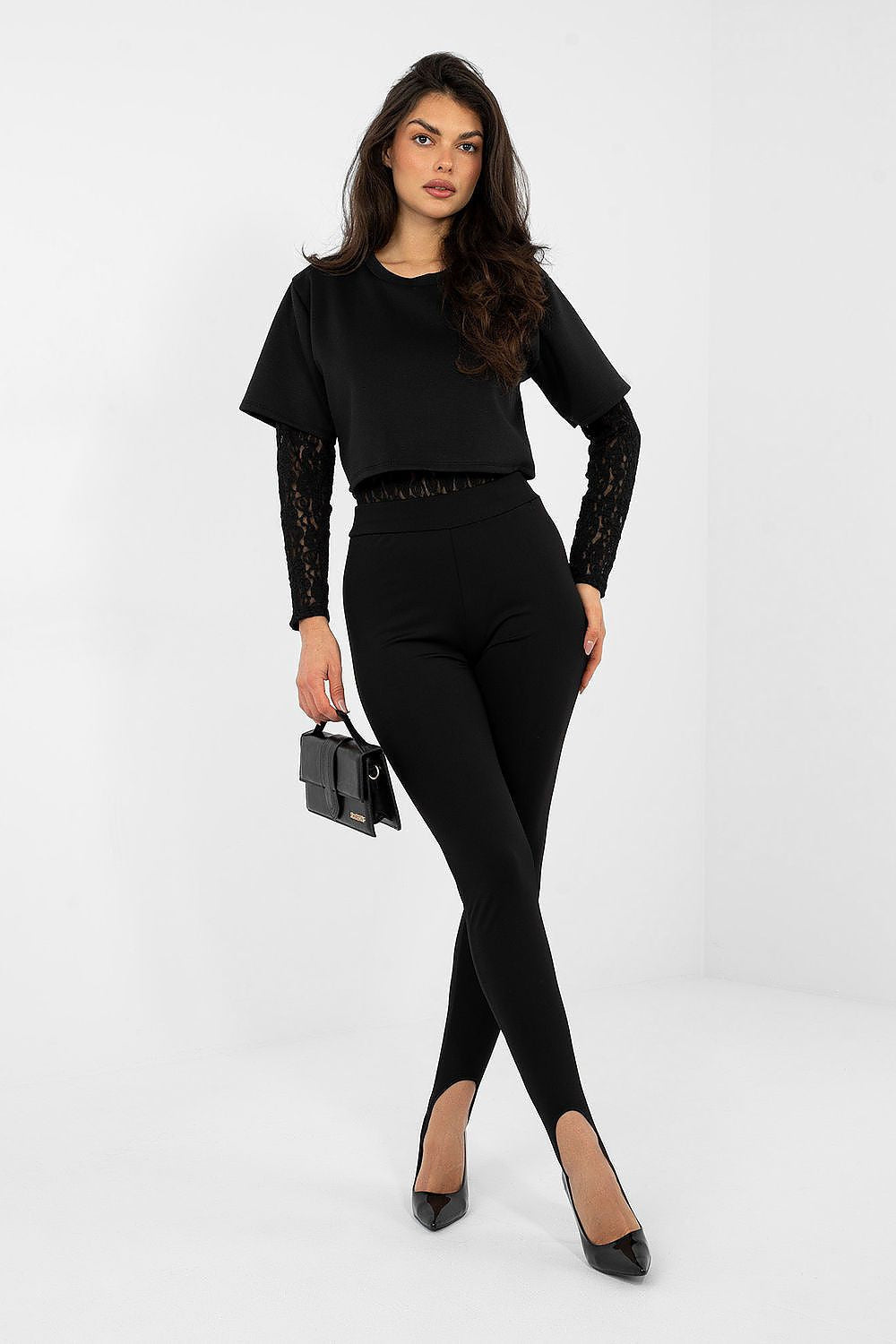 Nero / Universale Leggings lunghi in morbidissimo tessuto