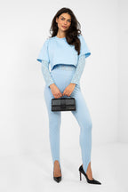 Azzurro / Universale Leggings lunghi in morbidissimo
