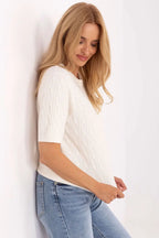 Maglia a manica corta in viscosa e modal - 216866