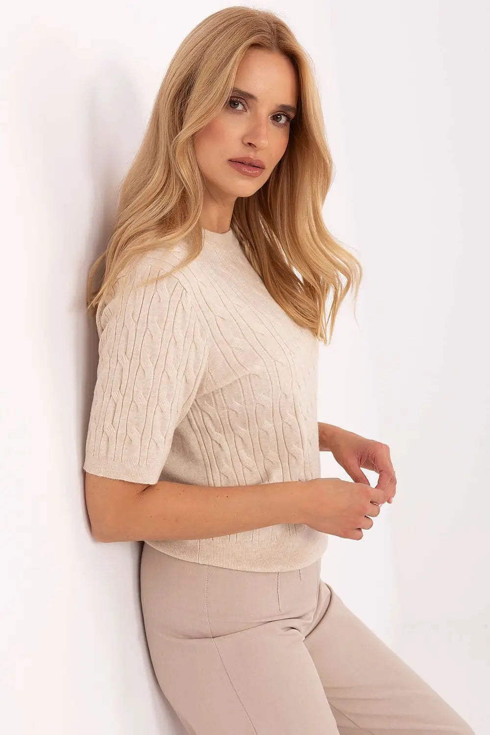 Maglia a manica corta in viscosa e modal - 216866