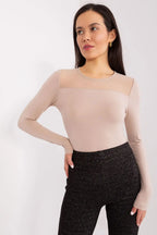 Maglia basic con trasparenza - 188152