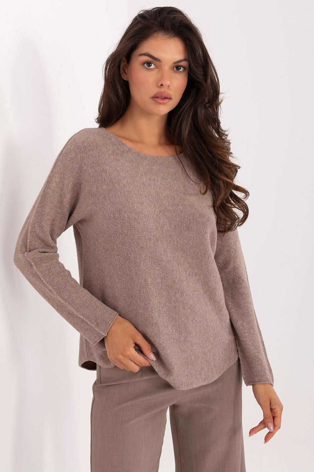 Beige / Universale Maglia basic da donna - 216669M