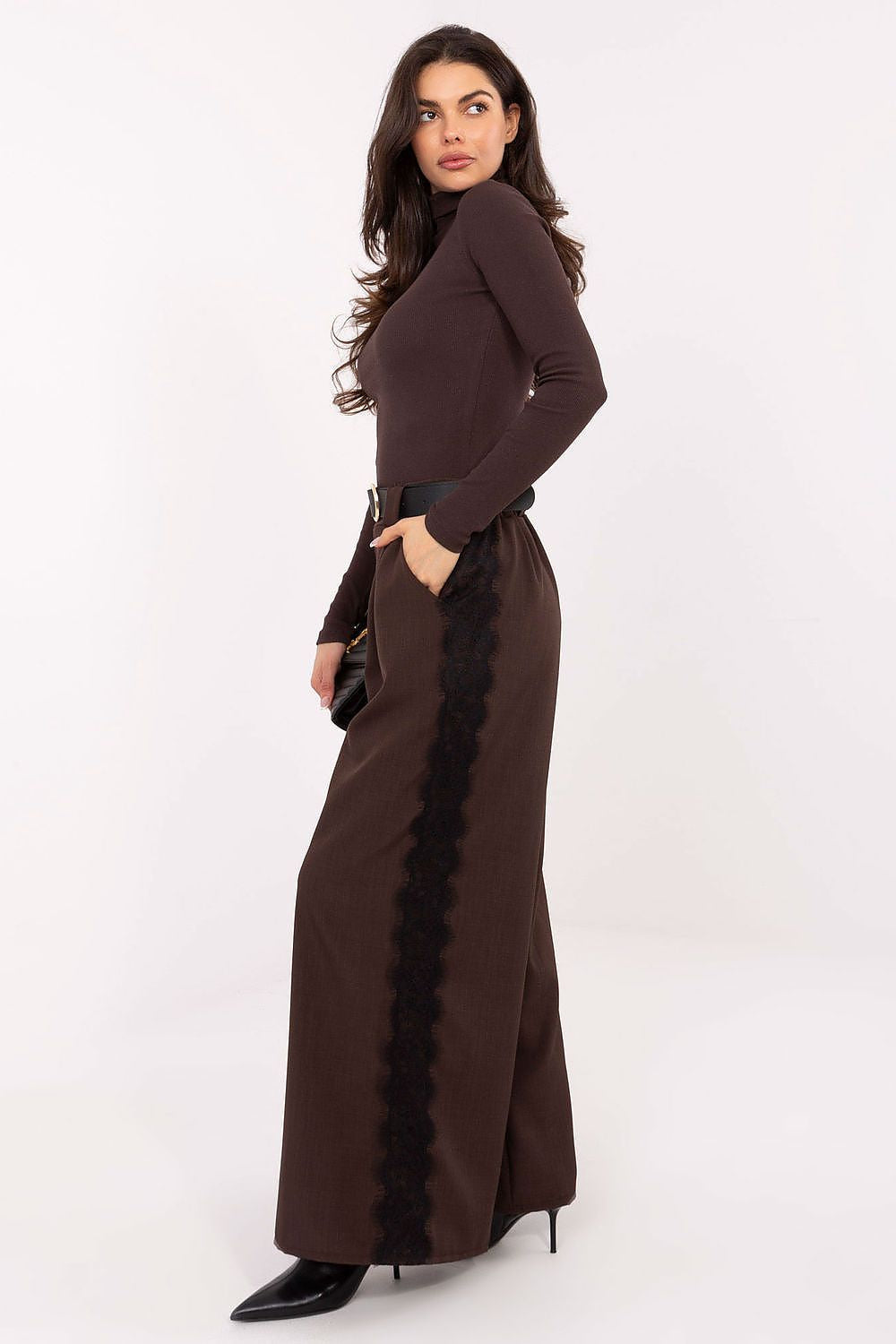 Maglia Collo alto in cotone elasticizzato - 220437