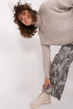 Maglia collo alto in misto lana - 191420