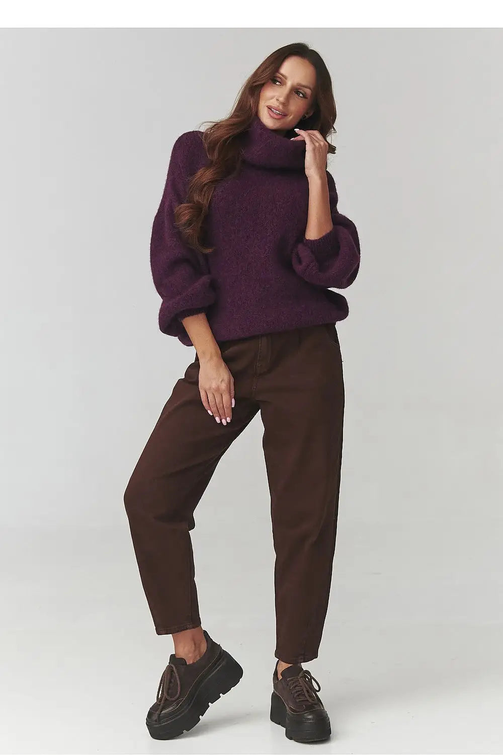 Maglia Collo alto in misto lana Alpaca - 220791