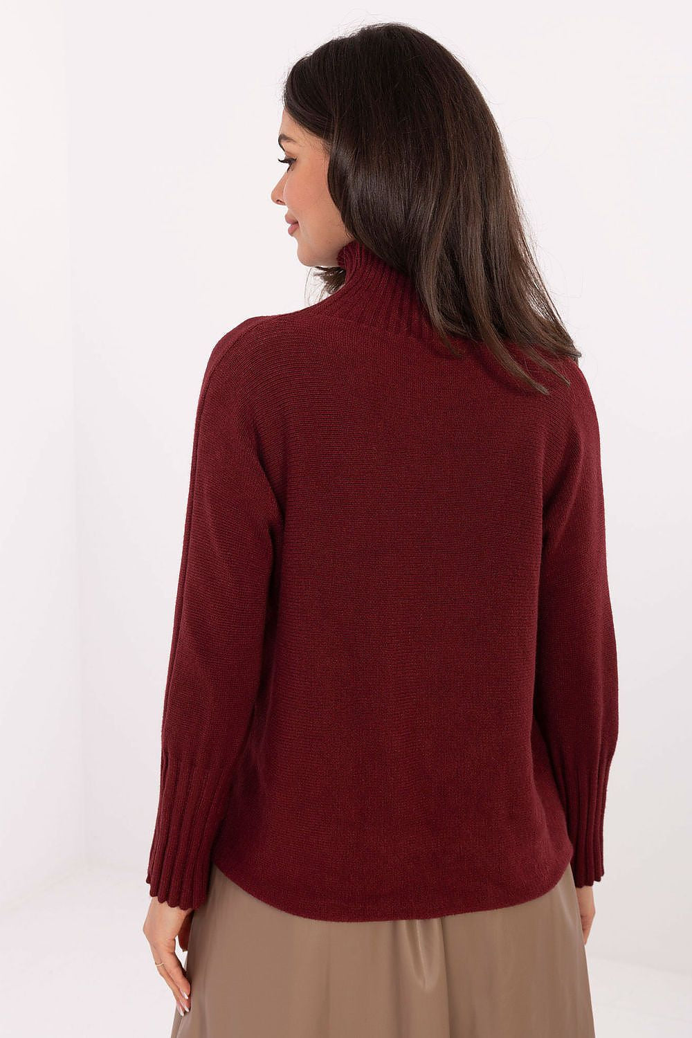 Maglia collo alto in viscosa - 219894