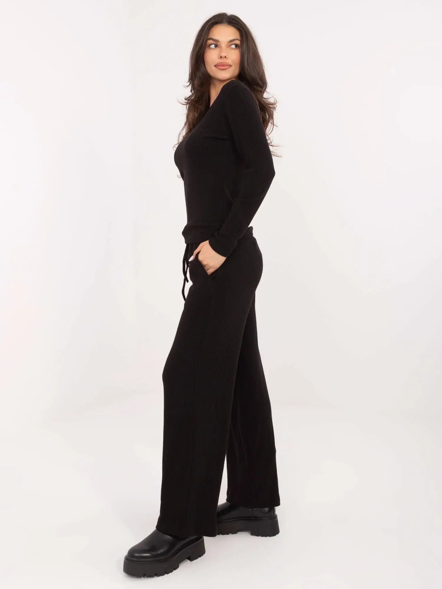 Maglia da donna in viscosa scollo a V - 221374