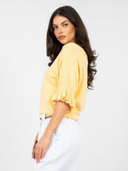 Maglia Elegante con Maniche a Volant in Viscosa (Constance)