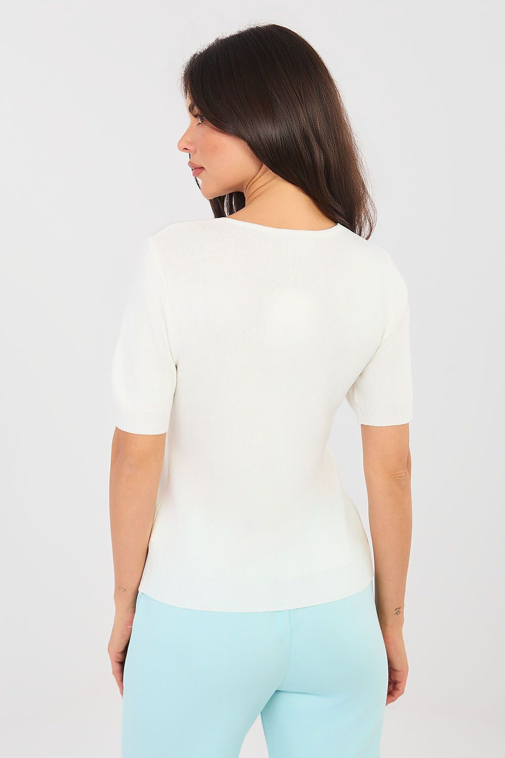 Maglia a manica corta versatile in viscosa elasticizzata