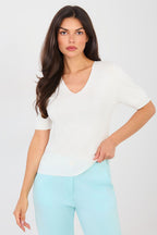Beige / Universale Maglia a manica corta versatile
