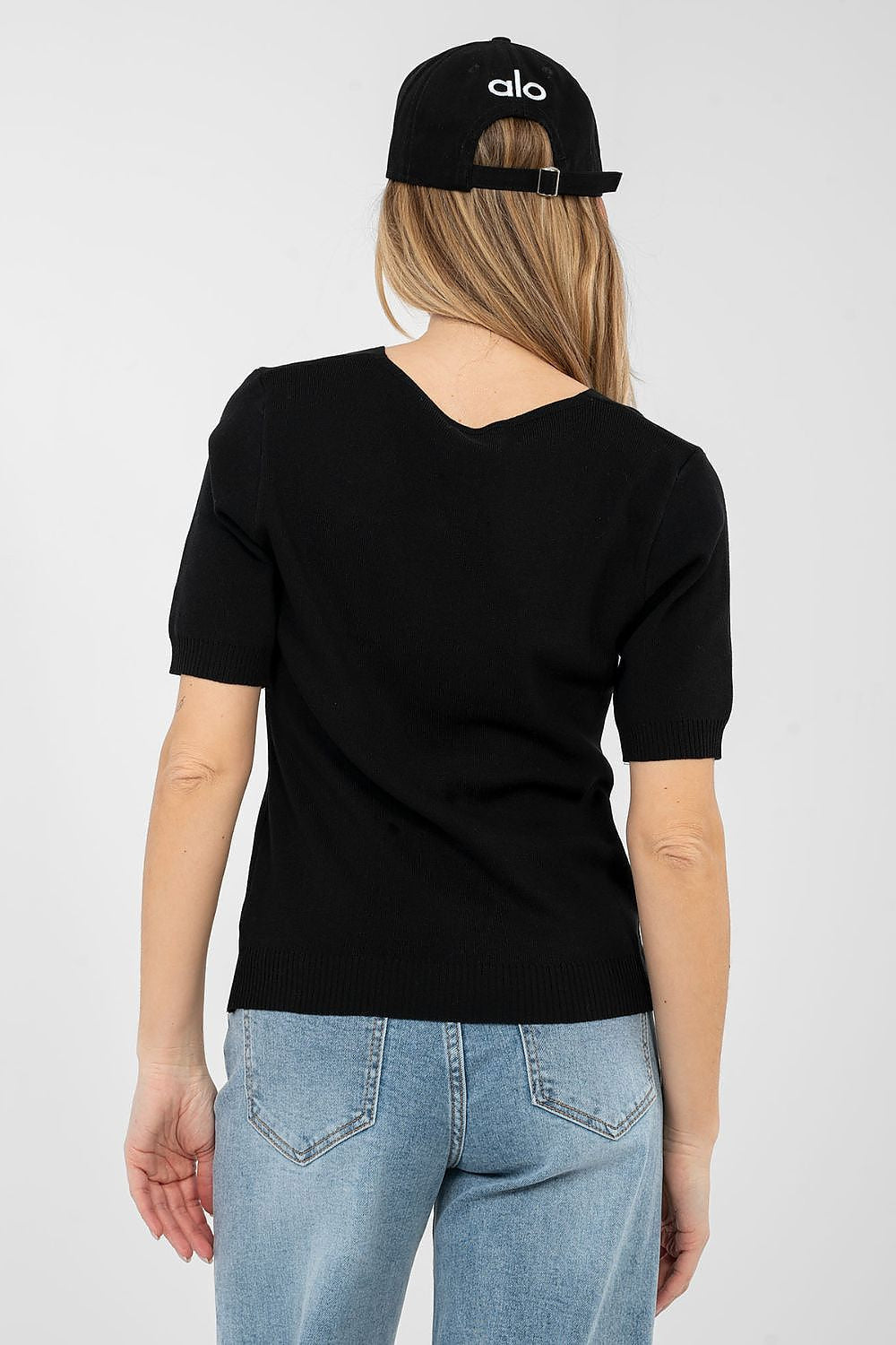 Maglia a manica corta versatile in viscosa elasticizzata