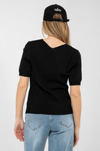 Maglia a manica corta versatile in viscosa elasticizzata