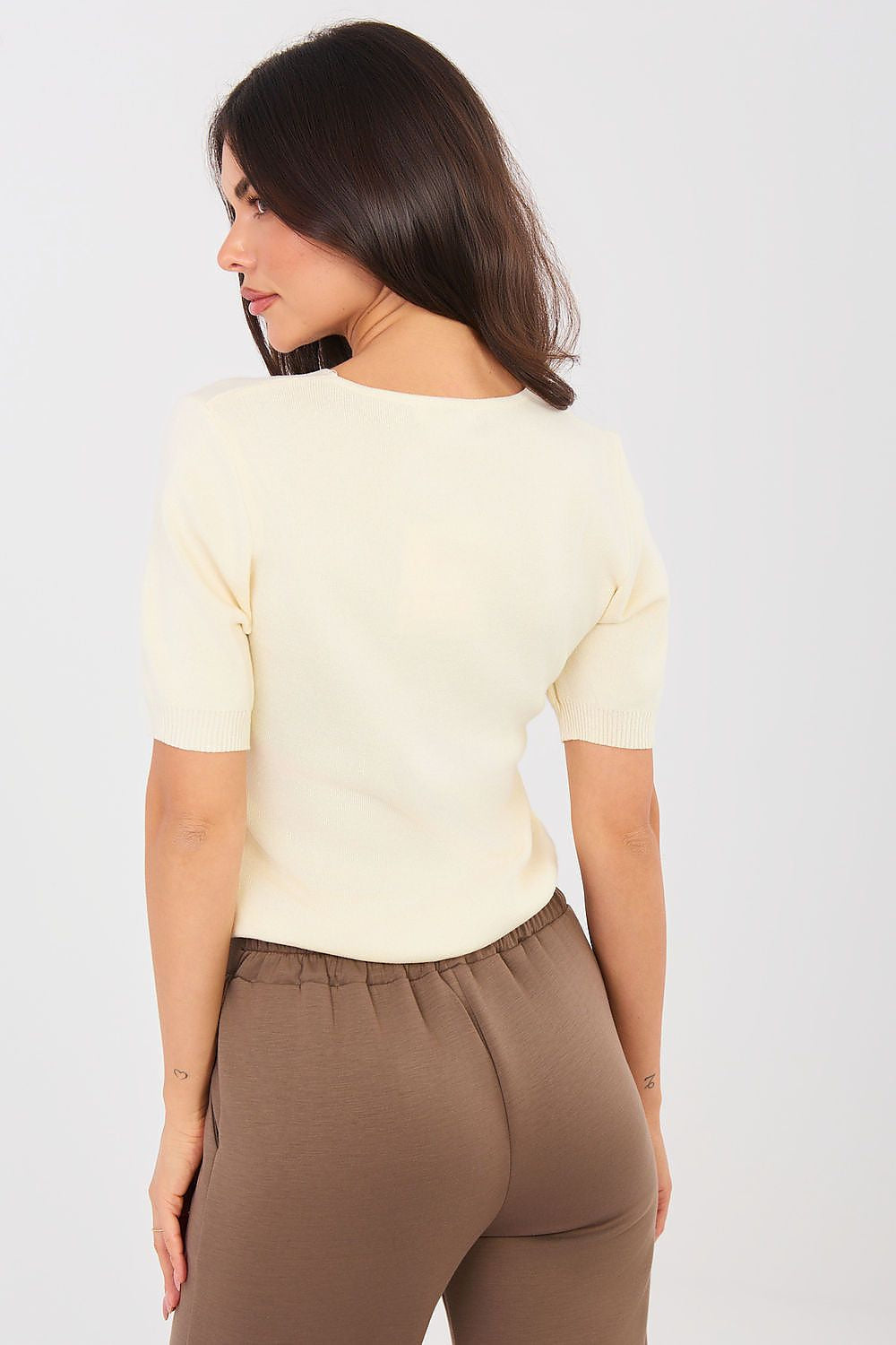 Maglia a manica corta versatile in viscosa elasticizzata