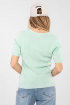 Maglia a manica corta versatile in viscosa elasticizzata