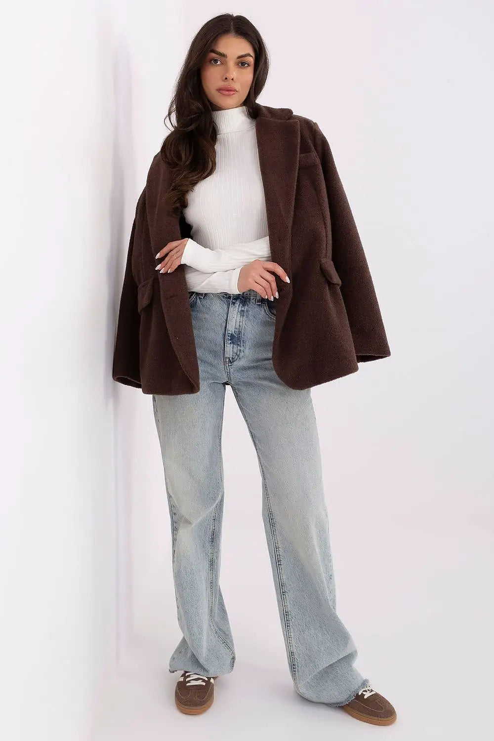 Maglia manica lunga a coste da donna in cotone