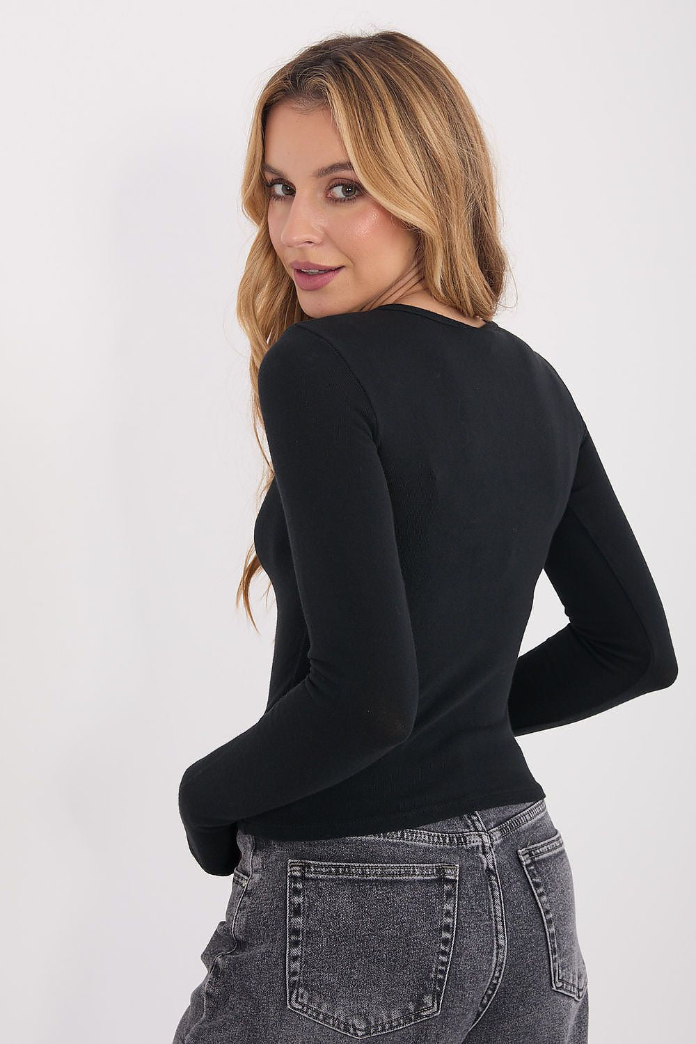 Maglia a manica lunga in cotone 100% di alta qualità