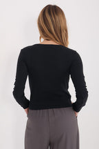 Maglia a maniche lunghe in cotone di alta qualità - 224538