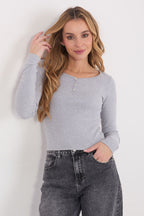 Maglia a maniche lunghe in cotone di alta qualità - 224538