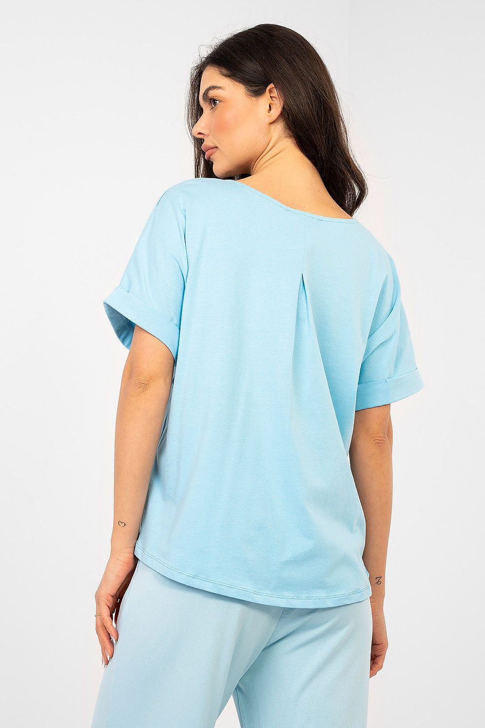 Maglia oversize in cotone elasticizzato - 224742