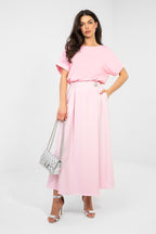 Maglia oversize in cotone elasticizzato - 224742