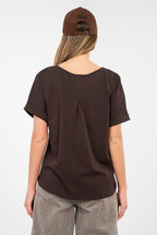 Maglia oversize in cotone elasticizzato - 224742