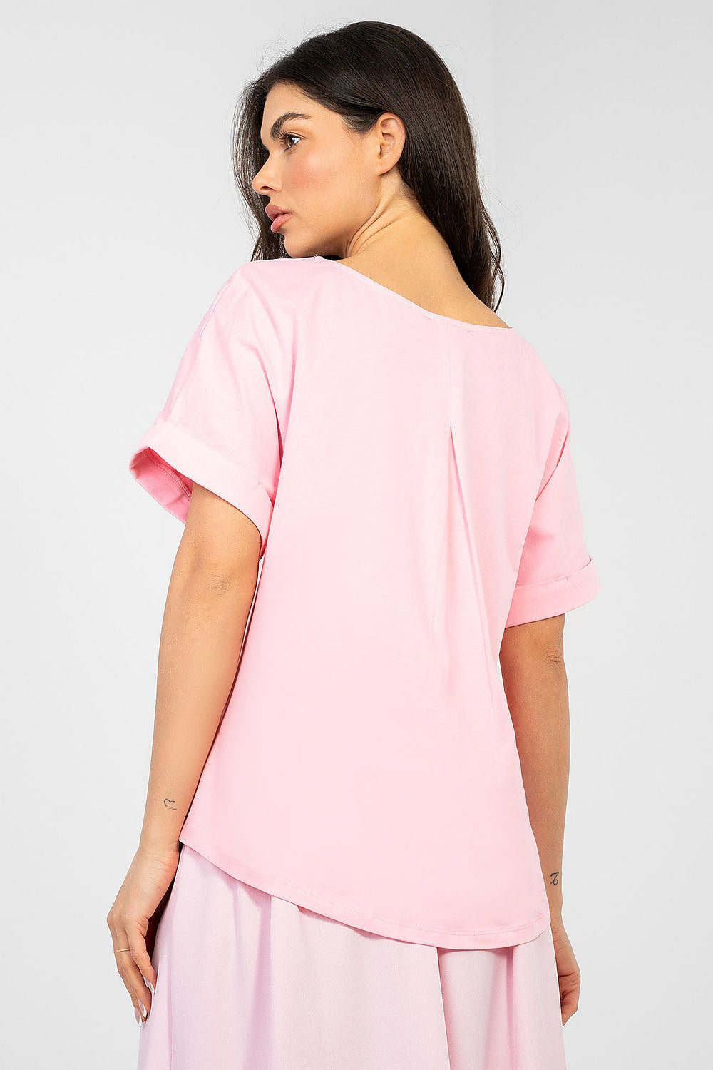 Maglia oversize in cotone elasticizzato - 224742