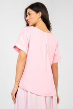 Maglia oversize in cotone elasticizzato - 224742