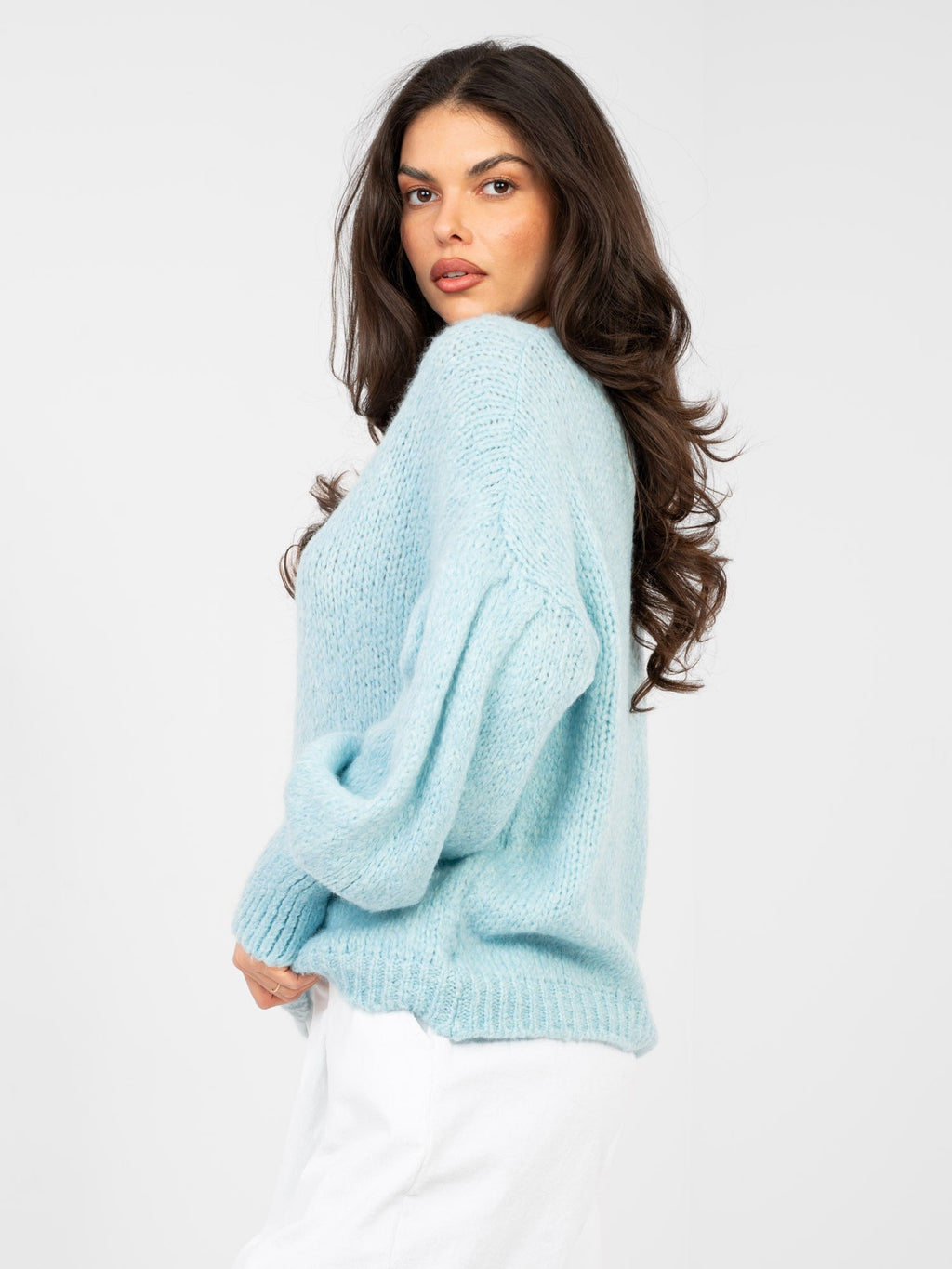 Maglia oversize con maniche a sbuffo (Ludovica)