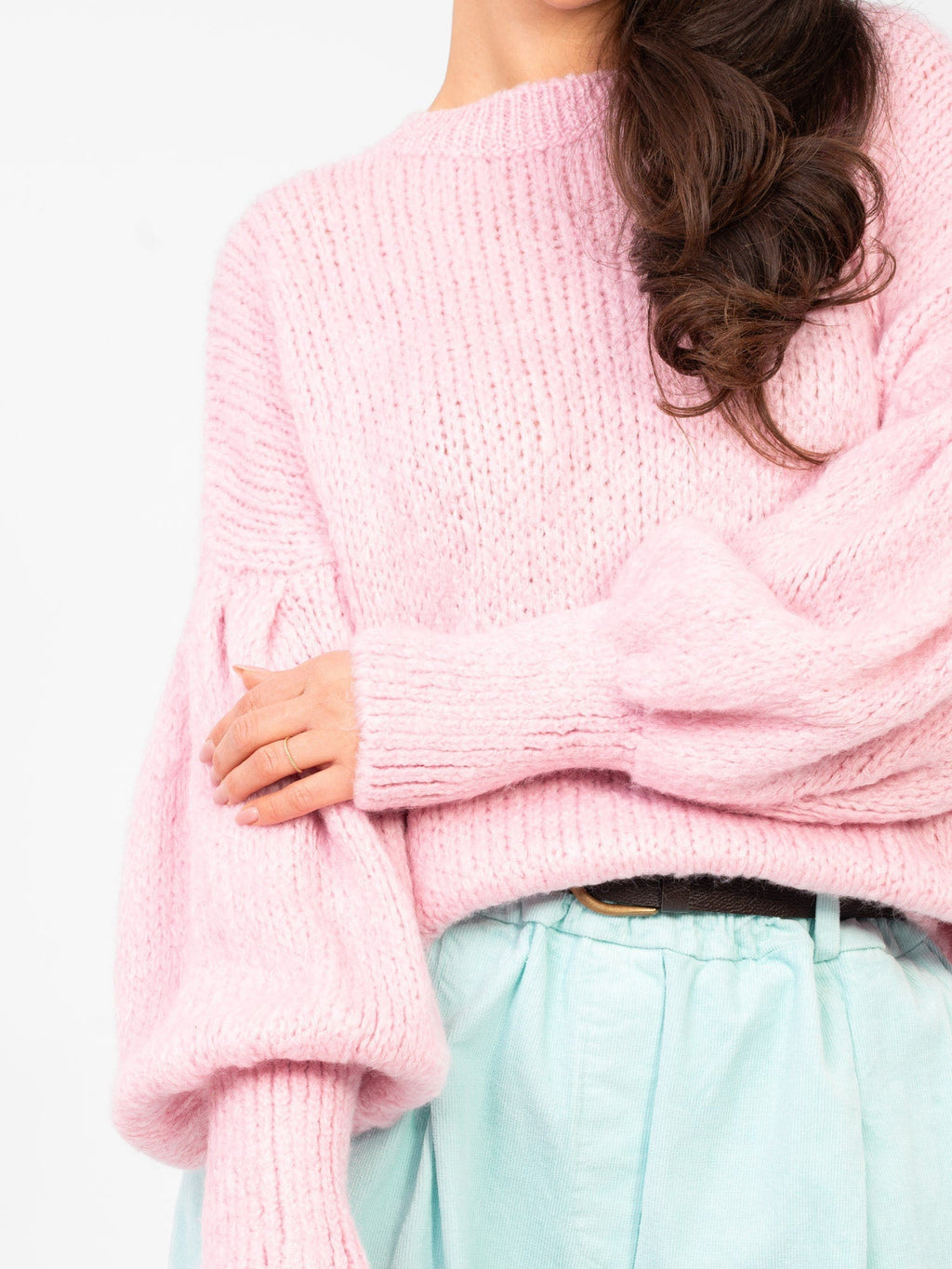 Maglia oversize con maniche a sbuffo (Ludovica)