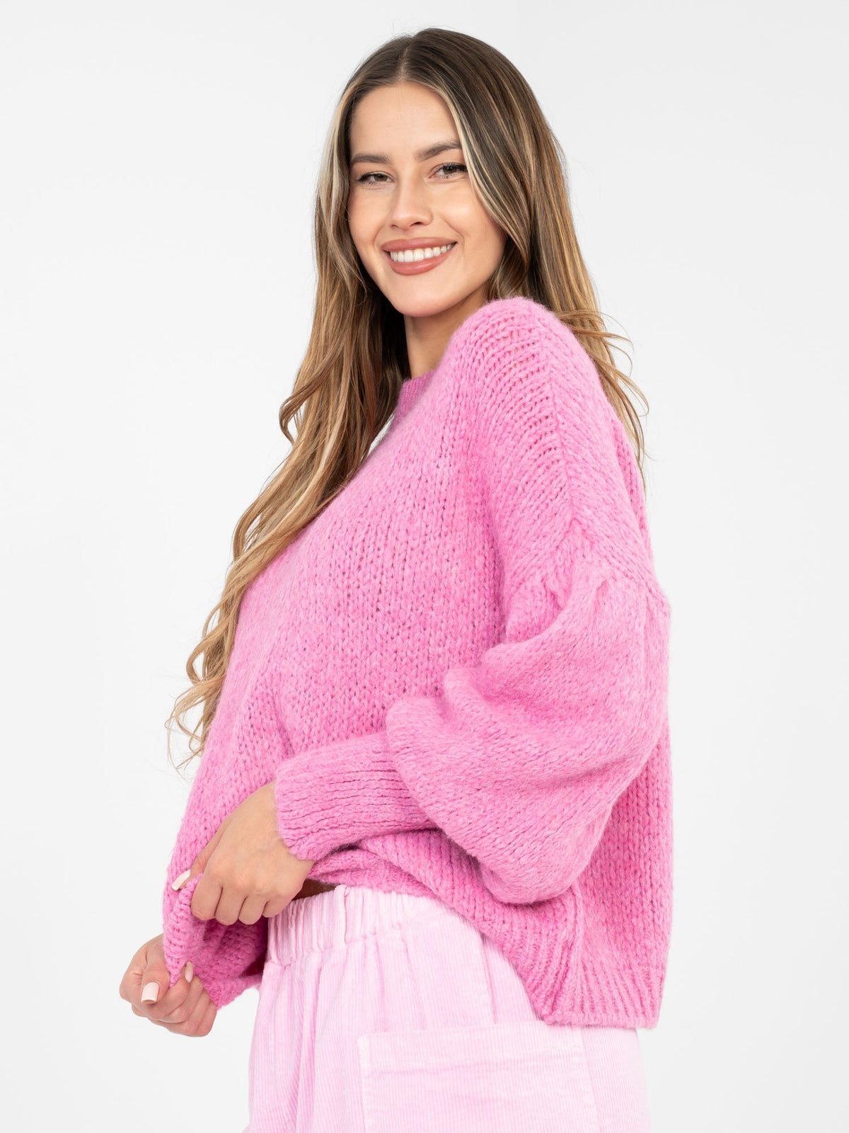 Maglia oversize con maniche a sbuffo (Ludovica)