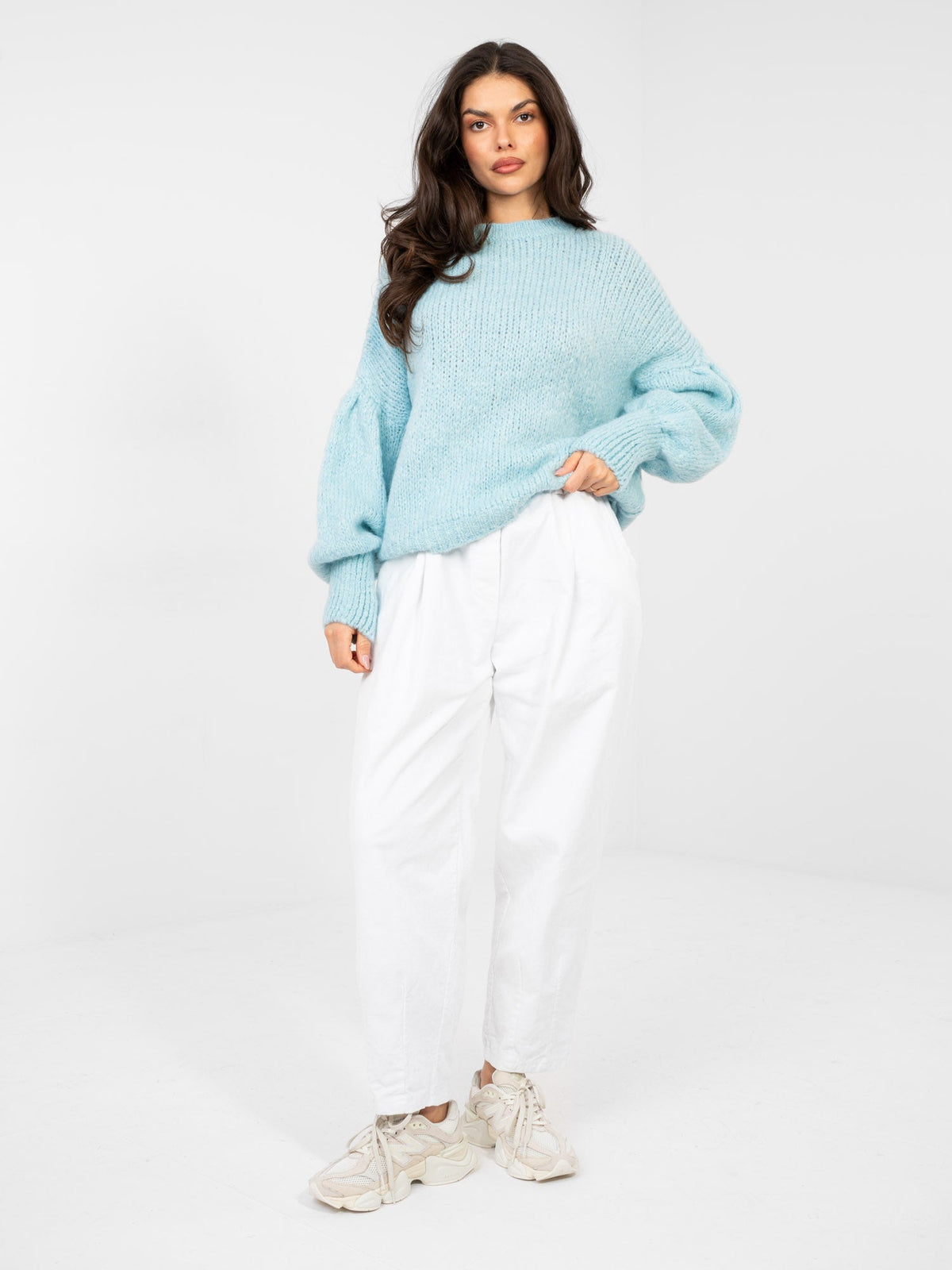 Maglia oversize con maniche a sbuffo (Ludovica)