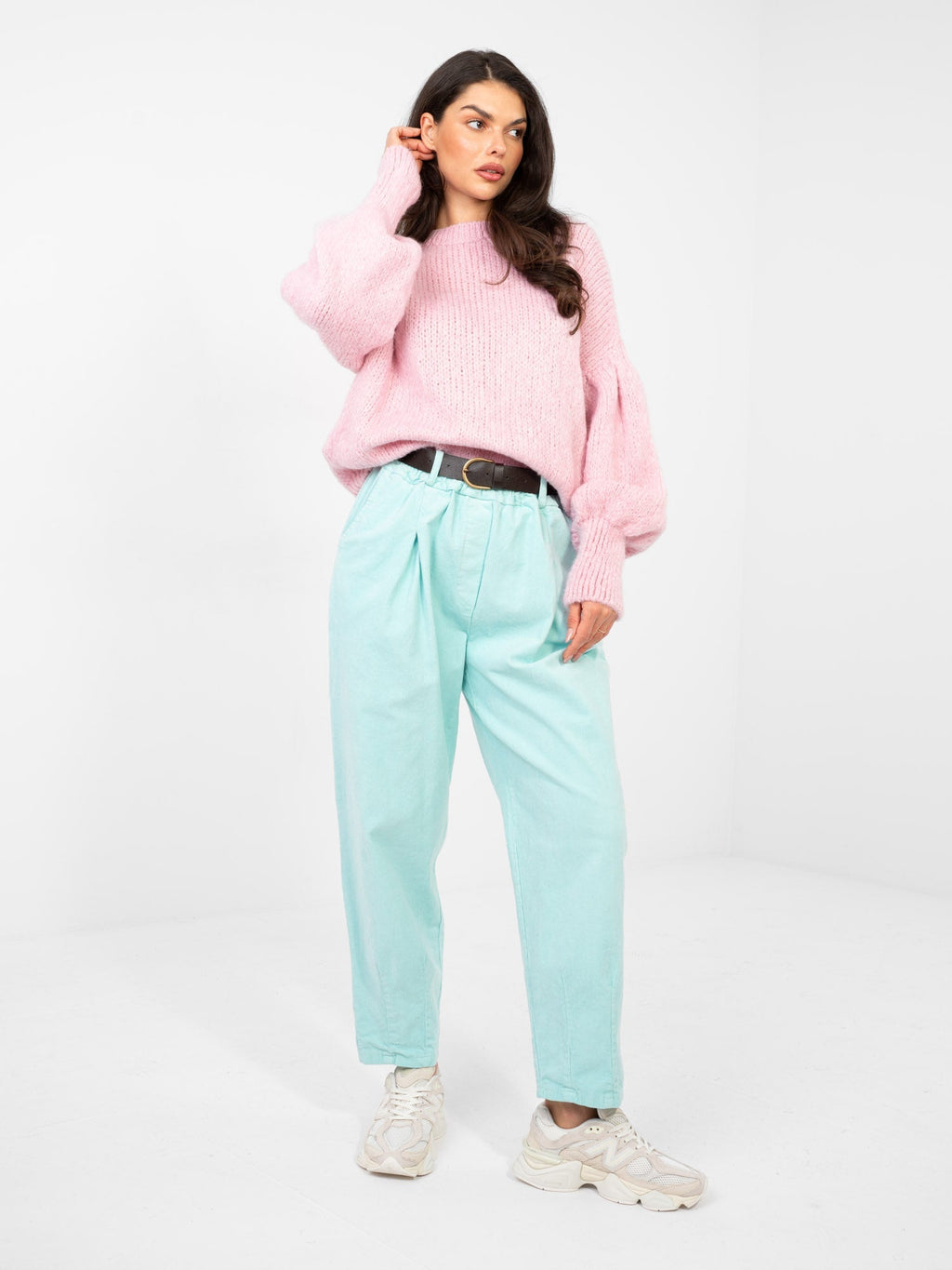 Maglia oversize con maniche a sbuffo (Ludovica)