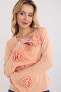 Arancione / Universale Maglietta elegante in puro cotone