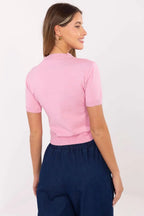 Maglione a manica corta con cuore - 219972