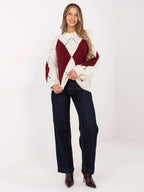 Maglione a rombi da donna - 221750