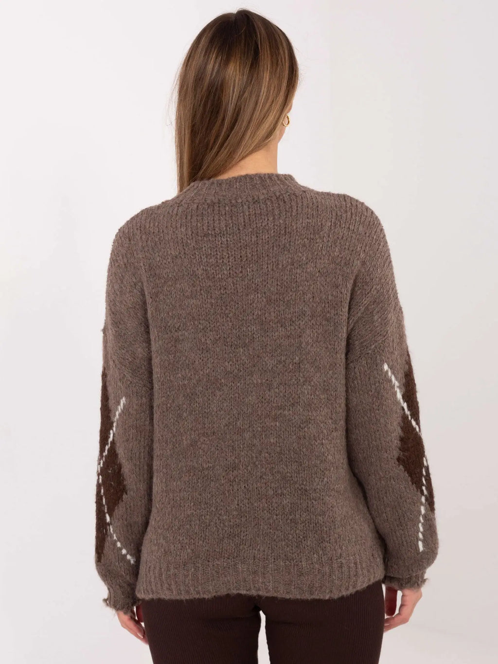 Maglione a rombi da donna - 221750