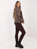 Maglione a rombi da donna - 221750