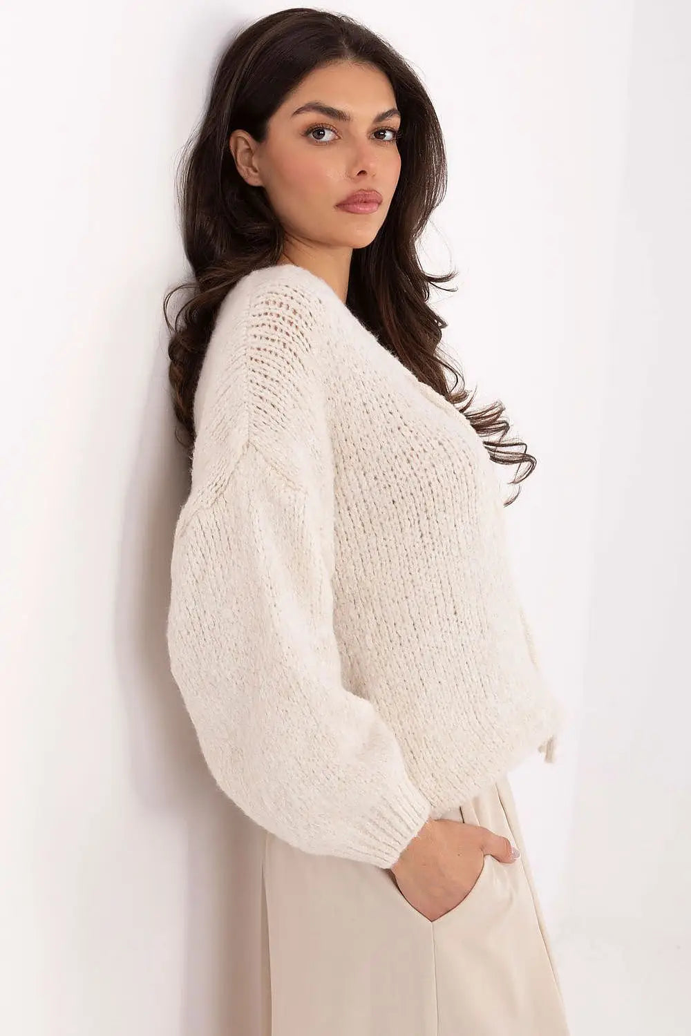 Maglione calda da donna in misto lana - 219208