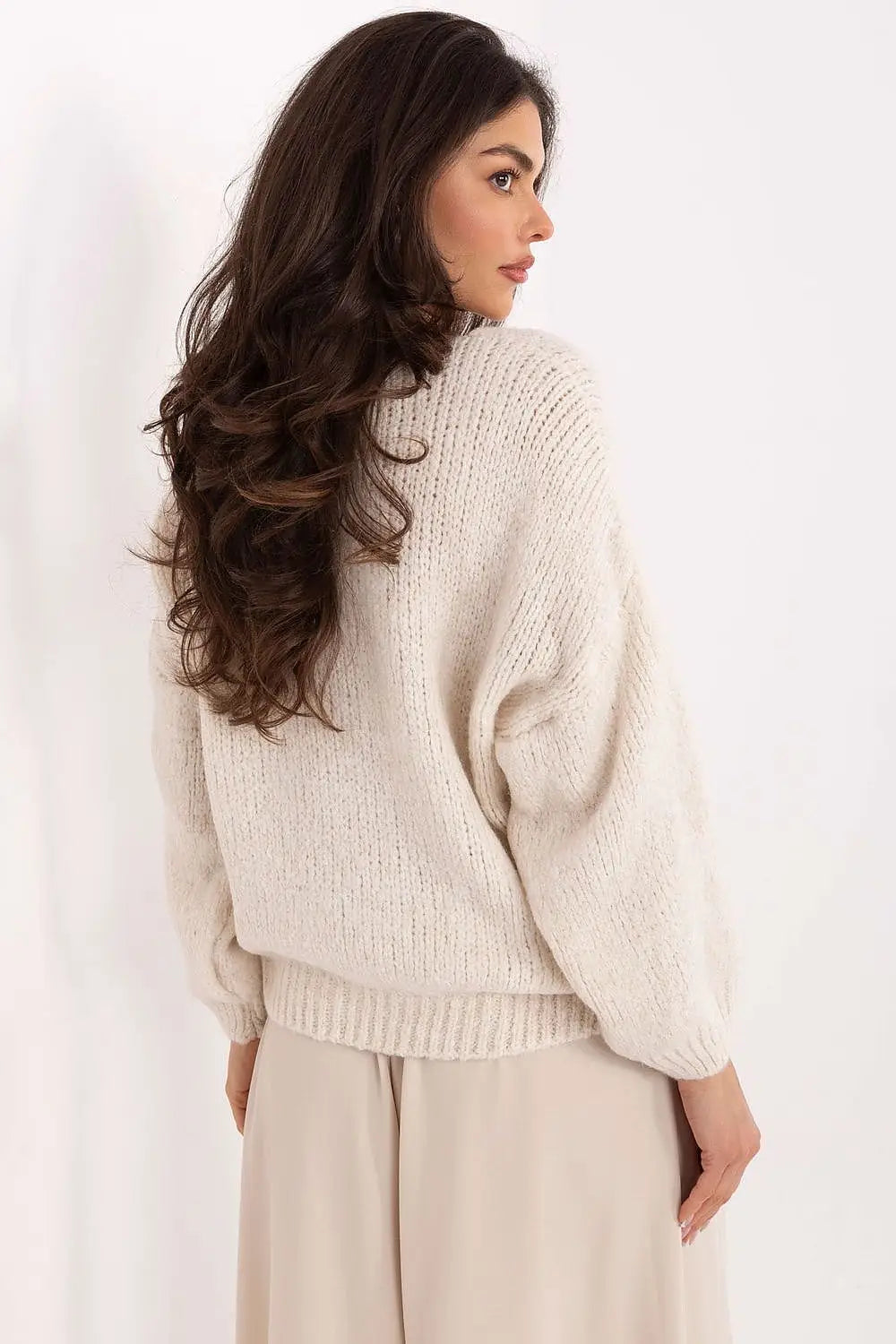 Maglione calda da donna in misto lana - 219208