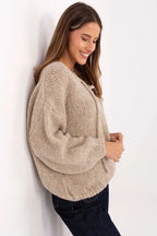 Maglione calda da donna in misto lana - 219208