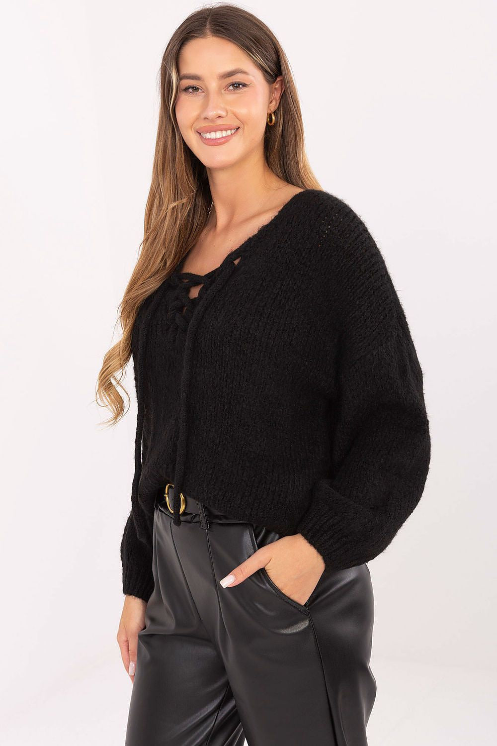 Maglione calda da donna in misto lana - 219208