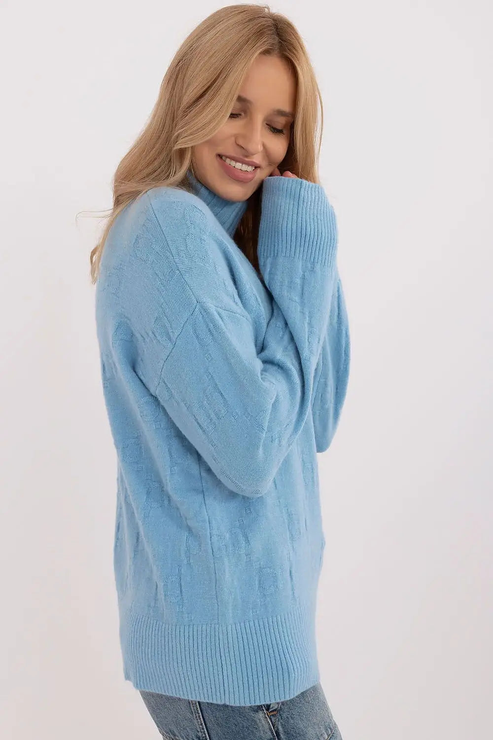 Maglione collo alto in viscosa - 187539