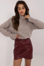 Maglione collo alto in viscosa - 187539