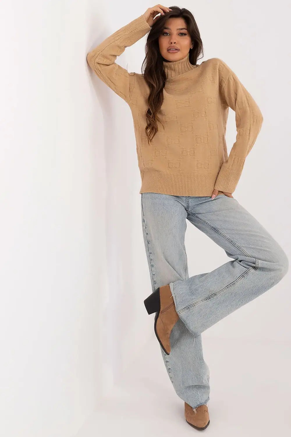 Maglione alto in viscosa - 187539