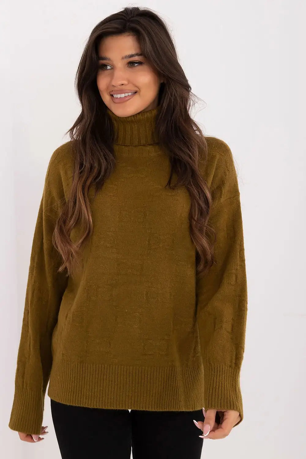 Maglione alto in viscosa - 187539