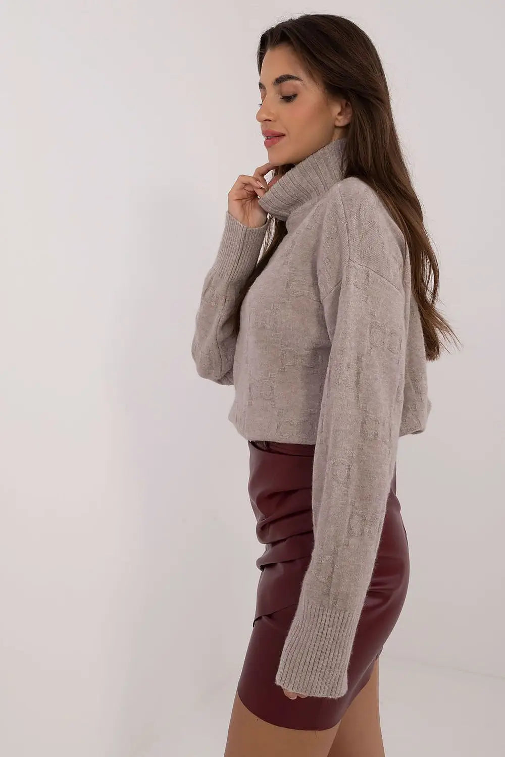 Maglione alto in viscosa - 187539
