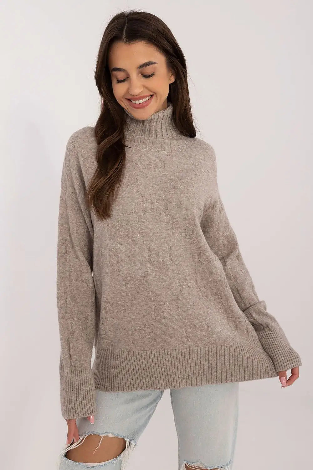 Maglione alto in viscosa - 187539